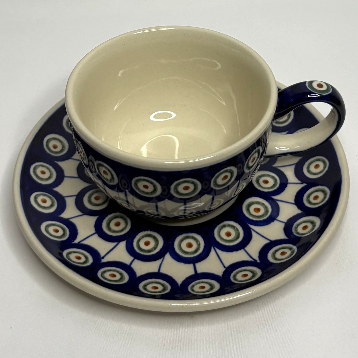 Bunzlauer Teetasse mit Untertasse 0,22 l